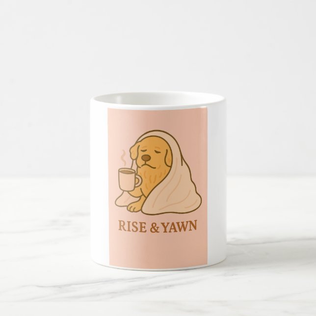 Lustiger Hund-Becher Kaffeetasse (Mittel)