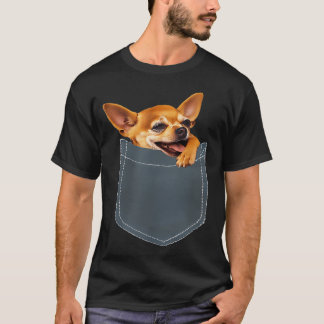 Lustiger Hund - Chihuahua in der Tasche T-Shirt