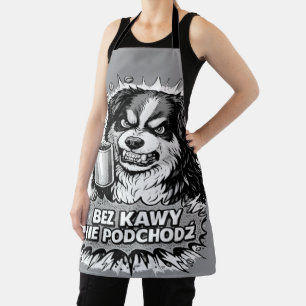 Lustiger Hund Damen T-Shirt - Ohne Kaffee nicht nä Schürze