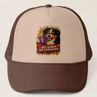 Lustiger Hund Damen T-Shirt - Ohne Kaffee nicht nä Truckerkappe