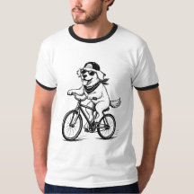 Lustiger Hund fährt Fahrrad Cool Radfahren Haustie
