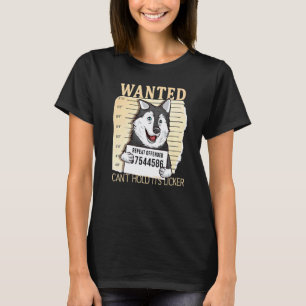 Lustiger Hund Gewollter Poster Kann seinen Licker T-Shirt