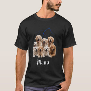 Lustiger Hund Golden Retriever Bootleg Plano Texas T-Shirt
