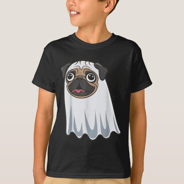 Lustiger Hund Halloween T-Shirt (Vorderseite)
