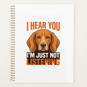 Lustiger Hund, ich höre, du hörst nicht zu, Vintag Planer