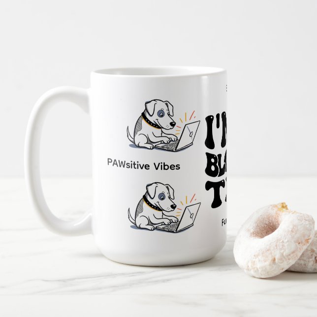 Lustiger Hund Kaffeetasse (Mit Donut)