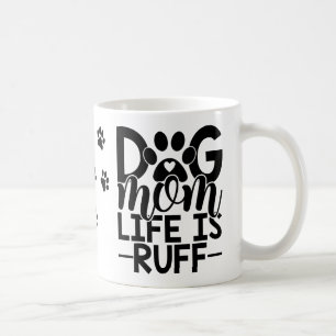 Lustiger Hund Mama ist rau Süße Hunde-Liebhaber Kaffeetasse