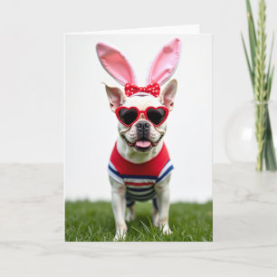 Lustiger Hund mit Ohren Karte