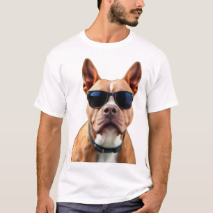 Lustiger Hund mit Sonnenbrille T-Shirt