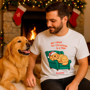 Lustiger Hund Süßer Labrador Weihnachten Personali T-Shirt