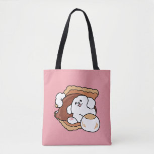 Lustiger Hund und S'more-Design – Kawaii-Haustierl