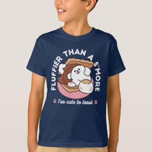 Lustiger Hund und S'more-Design – Kawaii-Haustierl T-Shirt