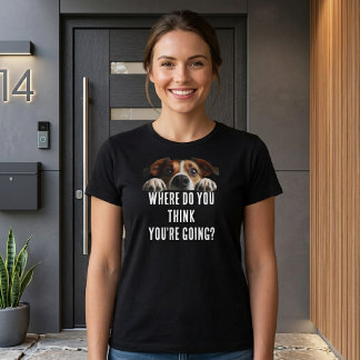 Lustiger Hund, wohin gehst du T-Shirt