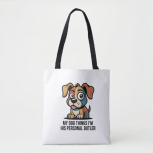 Lustiger Hunde-Butler-Cartoon-Zitat