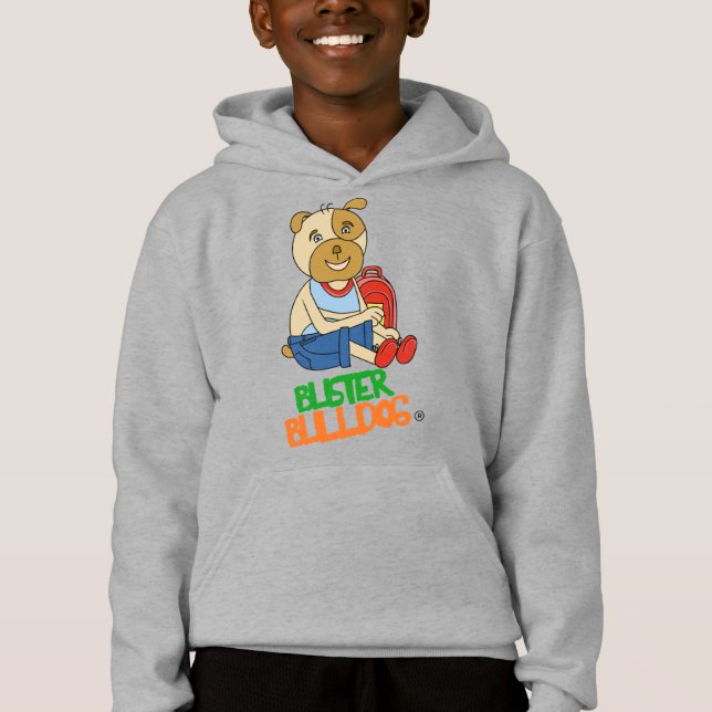 Lustiger Hunde-Cartoon-Pullover für Kinder Hoodie (Vorderseite)