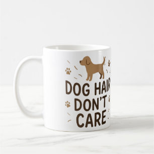 Lustiger Hunde-Liebhaber-Becher 'Hundehaare stören Kaffeetasse