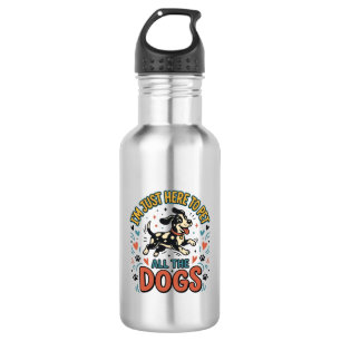 Lustiger Hunde-Liebhaber Vintage-Haustier Alle Hun Edelstahlflasche