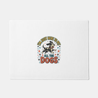 Lustiger Hunde-Liebhaber Vintage-Haustier Alle Hun Fußmatte