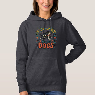 Lustiger Hunde-Liebhaber Vintage-Haustier Alle Hun Hoodie