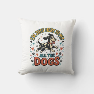 Lustiger Hunde-Liebhaber Vintage-Haustier Alle Hun Kissen