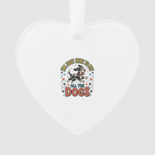 Lustiger Hunde-Liebhaber Vintage-Haustier Alle Hun Ornament