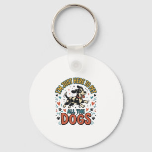 Lustiger Hunde-Liebhaber Vintage-Haustier Alle Hun Schlüsselanhänger