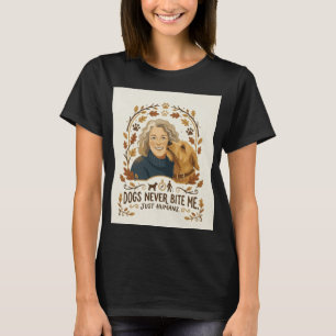 Lustiger Hunde-Liebhaber Vintage-Herbst-Grafik-T-S T-Shirt