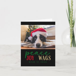 Lustiger Hunde Liebhaber Weihnachts Foto Süße D T- Karte