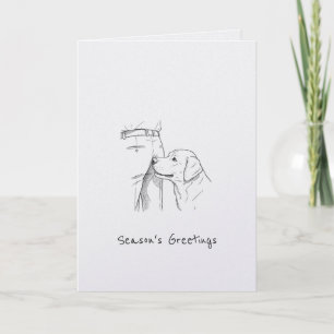 Lustiger Hunde-Liebhaber Weihnachtsgrüße Karte