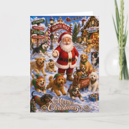 Lustiger Hunde-Tagesstätte Dankeschön Weihnachten
