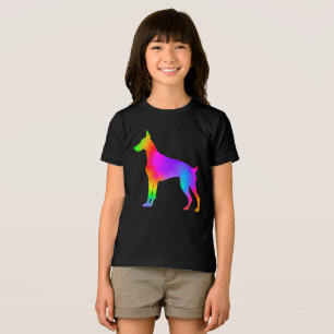 Lustiger Hundebesitzer Dobermann Pinscher Tie Dye Tri-Blend Shirt
