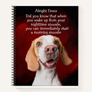Lustiger Hundegedanke Notizbuch
