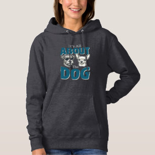 Lustiger Hundeliebhaber Vintage-Gravur Grafik_1 Hoodie