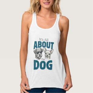 Lustiger Hundeliebhaber Vintage-Gravur Grafik_1 Tank Top