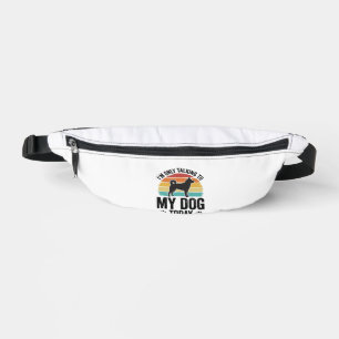 Lustiger Hundeliebhaber Vintage Sonnenuntergang Zi Bauchtasche
