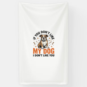 Lustiger Hundeliebhaber Vintage-Welpen-Zitat-Shirt Banner