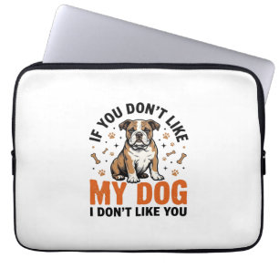 Lustiger Hundeliebhaber Vintage-Welpen-Zitat-Shirt Laptopschutzhülle