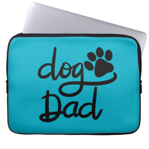 Lustiger Hundepfotenabdruck Hund Papa Laptopschutzhülle