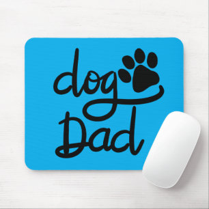Lustiger Hundepfotenabdruck Hund Papa Mousepad