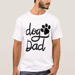 Lustiger Hundepfotenabdruck Hund Papa T-Shirt