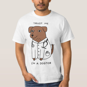 LUSTIGER HUNDET - Shirt - Braun