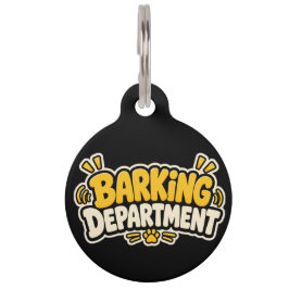 Lustiger Hundetag für Hunde | Barking Department P Haustiermarke