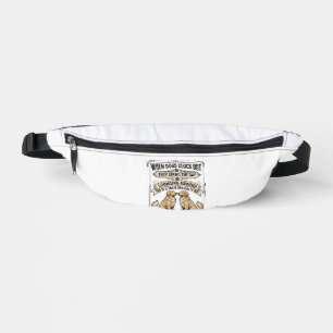 Lustiger Hundezitat Vintage Gravur Lounging Pups S Bauchtasche