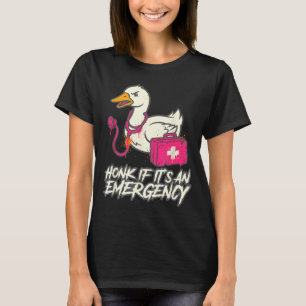 Lustiger Hupen-Notfall-Enten-Krankenschwester T-Shirt