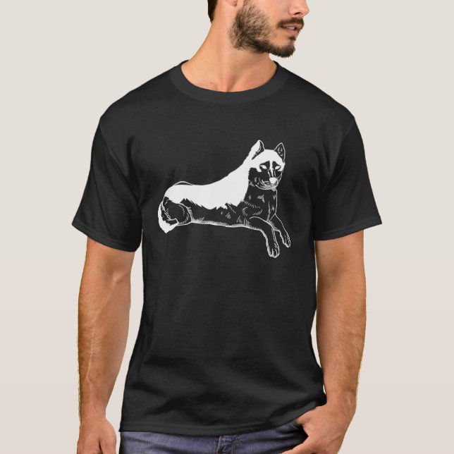 Lustiger Husky-Gang T-Shirt (Vorderseite)