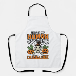 Lustiger Husky-Menschen-Kostüm Halloween-Hunde-Shi Schürze
