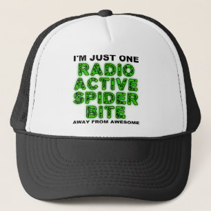 Lustiger Hut mit Radioaktivem Spinnenbiss Truckerkappe