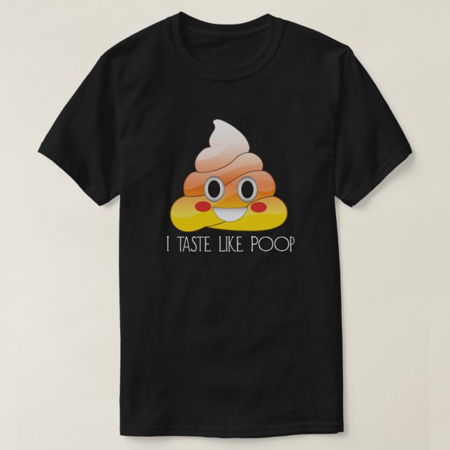Lustiger i-Geschmack wie kacken Süßigkeits-Mais T-Shirt (Design vorne)