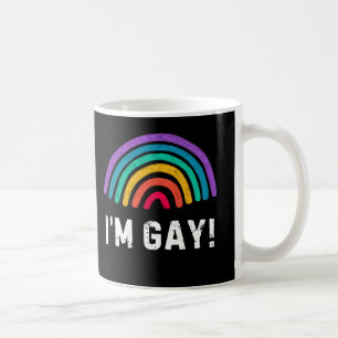 Lustiger „Ich bin schwul“ Kaffeebecher – LGBTQ+ Pr Kaffeetasse