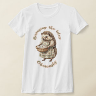Lustiger Igel bringt die Kacheln Mahjong T-Shirt